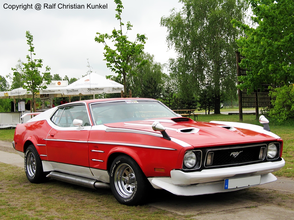 1973er Ford Mustang Mach I Coupe - fotografiert am 15.05.2005 zur Oldtimershow in Paaren/ Glien - Copyright @ Ralf Christian Kunkel