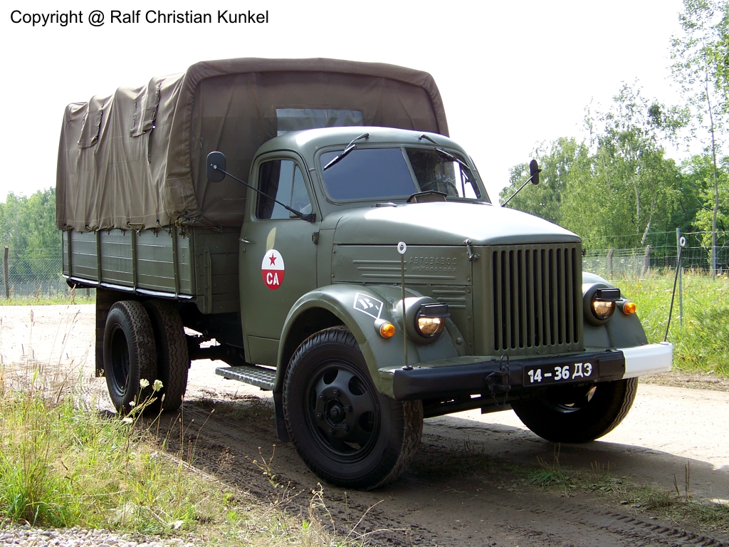 GAZ 51 A (= GAS 51 A) - Pritschenwagen der sowjetischen Armee, CA – fotografiert am 05.08.2011 zum 14. Zeithainer Lustlager – Copyright @ Ralf Christian Kunkel 

