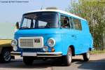 Barkas B 1000-1 KM Prototyp - Kastenmehrzweckwagen mit f�nf Sitzen, Barkas mit lizensierten Viertaktmotor - Hersteller: VEB IFA Barkas-Werke Karl-Marx-Stadt, DDR - fotografiert am 01.05.2012 zum Treffen 'Von H�hnerschreck bis Brummi' am Nutzfahrzeugm ...