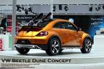 VW Beetle Dune Concept - 50 mm höher, 24 mm breiter, 12 mm länger als der Serien-Beetle - Turbo-Motor 2.0 TSI, elektronische Differenzialsperre XDS, Vorderradantrieb.