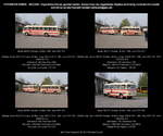 Skoda 706 RTO Bus, 37+1 Sitze, beige-rot, Kennzeichen BAR B 109 H, Baujahr 1963, Herstellerland CSSR, mit Anhänger Jelcz P01E 1971 30 Sitze, Kennzeichen BAR B 110 H, Hersteller Jelcz, Polen -