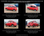   Subaru 360 Kleinwagen 2 Türen, rot, Bauzeit 1958-1970, erstes Großserienmodell von Subaru, Kosenamen  Maikäfer , Japan - fotografiert am 06.06.2012 zur Automobil International AMI in