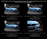 BMW M3 Limousine 4 Türen, Yas Marina Blau metallic, 2014, Baureihe F80, 3er M-Version, BRD, Deutschland - fotografiert am 30.05.2014 zur Automobil International AMI in den Messehallen Leipzig,
