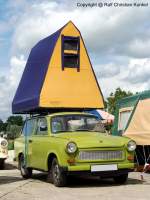 Trabant P 601 Universal mit Dachzelt - Kombi, Camping, DDR - Camping stand in der Freizeit der DDR-Brger auf Platz 1, ich erinnere mich gern an diese Tage zurck, kein Stre, nur der Wind in den
