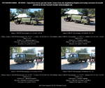 Barkas B 1000 HP Pritschenwagen, oliv, mit Einachs-Anhänger Aufbau Feldküche FKÜ 180, NVA, Nationale Volksarmee, IFA, DDR - fotografiert zum 1.