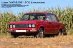Lada VAZ-2106 1600 Limousine 4 Türen, rot - Hersteller: AvtoVAZ, UdSSR (Sowjetunion) - Lada WAS-2106 1600, AwtoWAS - fotografiert am 07.09.2013 zum Schlepper-Treffen in Ragow - Copyright @ Ralf
