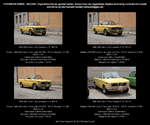 BMW 2002 Cabrio 2 Türen mit offenem Verdeck, gelb, Bauzeit 1971-1975, Baureihe E 10, BRD, Deutschland - fotografiert am 11.06.2016 zur 3.