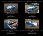 Wartburg 311-2 Cabriolet 2 Türen, blau-creme, Baujahr 1956 (allerdings schon mit neuem Kühlergrill), Bauzeit 1956-1958, VEB Automobilwerk Eisenach (AWE), IFA, DDR - fotografiert am