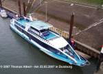 Name:  KARL JARRES  / Baujahr: 1992 / Bauwerft: Schiffswerft Schmidt in Remagen-Oberwinter (Deutschland) / Flagge: Deutschland / L�nge: 33,85 m / Breite: 5,20 m / Tiefgang: 1,15 m / 70 Passagiere /