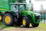 8360/192299/john-deere-8360-r---traktor John Deere 8360 R - Traktor, Schlepper - fotografiert am 01.04.2012 im Land Brandenburg - Copyright @ Ralf Christian Kunkel

