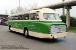 Ikarus 55 Reisebus (Überlandbus) der REGIOBUS Mittelsachsen GmbH aus Mittweida - BJ 1962 - Hersteller: Ikarus-Werke Ungarn - fotografiert zur Veranstaltung »100 Jahre Busse« auf dem