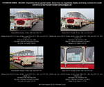 Skoda 706 RTO Bus, 37+1 Sitze, beige-rot, Kennzeichen BAR B 109 H, Baujahr 1963, Herstellerland CSSR, mit Anhänger Jelcz P01E 1971 30 Sitze, Kennzeichen BAR B 110 H, Hersteller Jelcz, Polen -